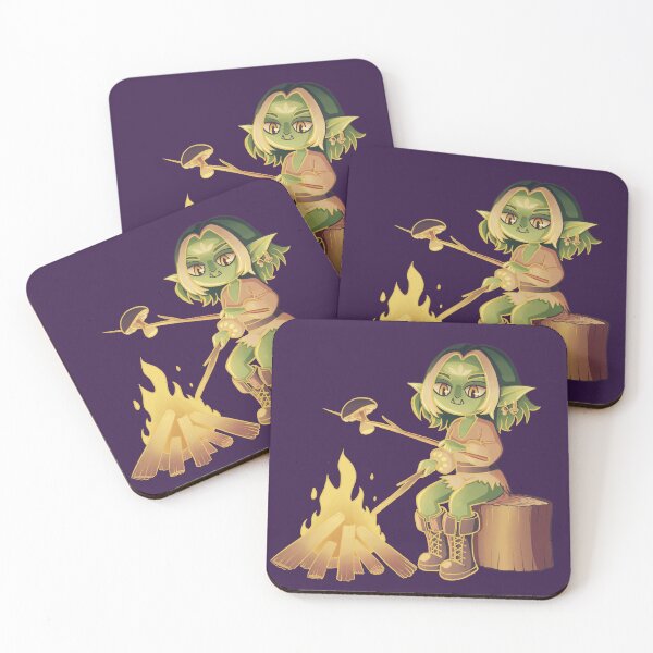 Item preview, Goblin girl sits by the fire designed and sold by FireflyForestA.