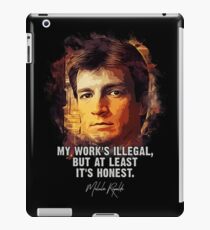 Captain Mal - FIREFLY - My work is Honest iPad Case/Skin