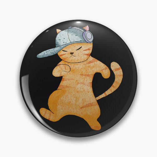 Item preview, Red cat dancing hip-hop designed and sold by Znikoma.
