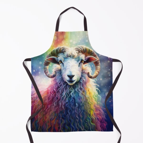 Item preview, Exmoor Horn Sheep Rainbow Watercolour designed and sold by xHollysGraphics.