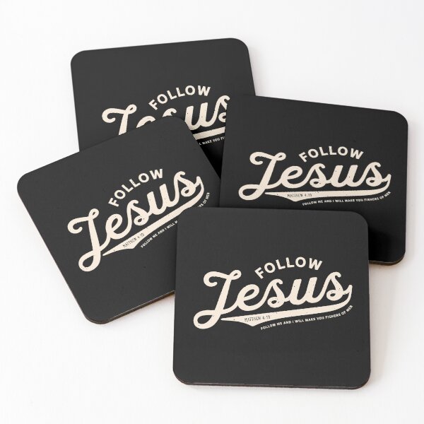 Item preview, Follow Jesus |  Follow Me And I Will Make You Fishers Of Men | Christian Quote with Bible verse Matthew 4 19 designed and sold by Blessed Be Your Name.