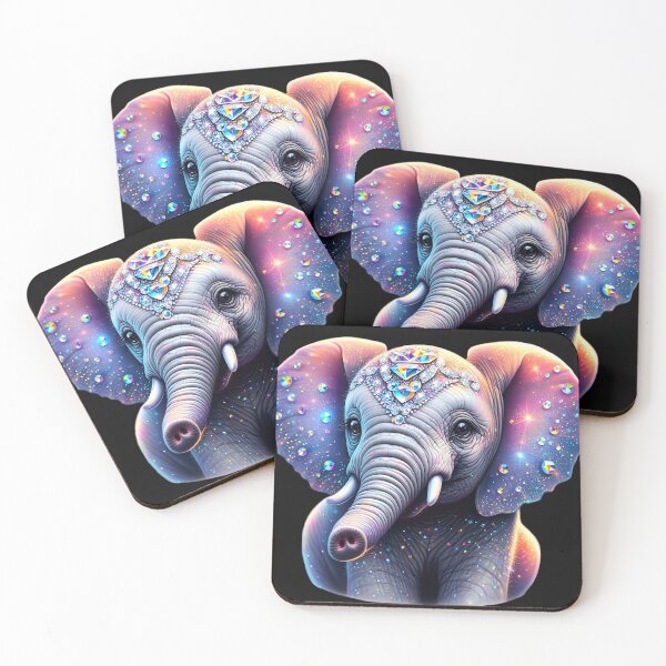 Item preview, Diamond Darling: Baby Elephant's Charm designed and sold by AI-Only Creations.