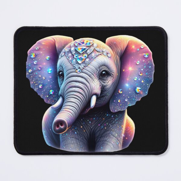 Item preview, Diamond Darling: Baby Elephant's Charm designed and sold by AI-Only Creations.