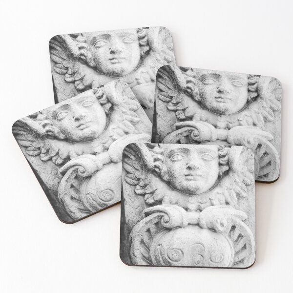 Item preview, Old Stone Carving Cordoba Black and White Vertical designed and sold by eddiebarronshop.