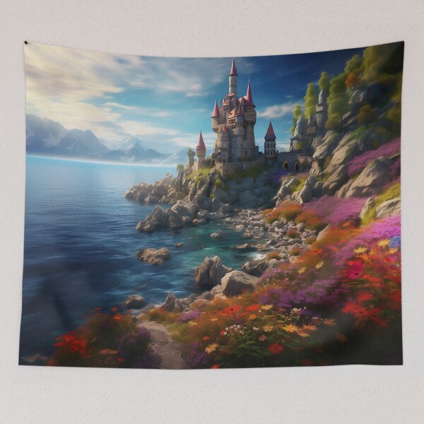 Item preview, Enchanted Seaside Castle: Floral Cove designed and sold by Smart Art 42.