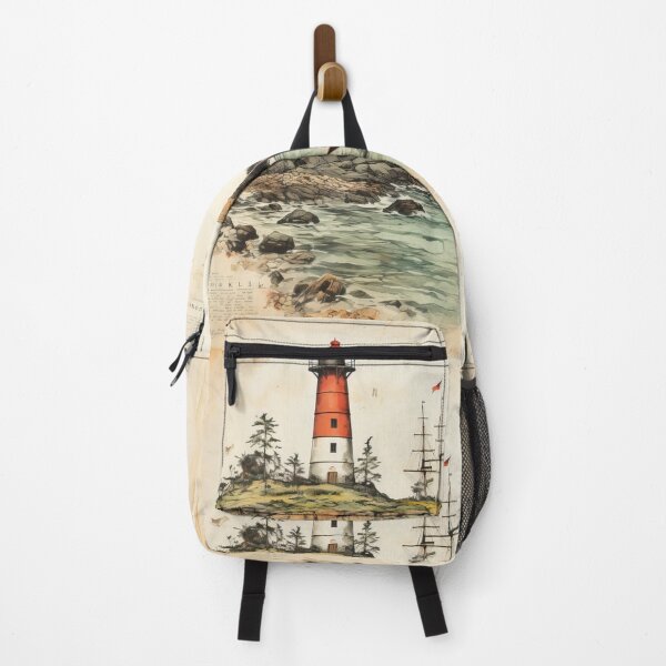 Item preview, "Water-Colored What a Life The Lighthouse 10:Throw Pillow designed and sold by LLdreams.