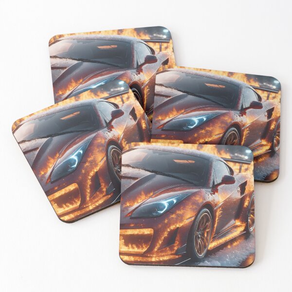 Item preview, Fiery Sports Car designed and sold by Geek-Girl-Art.