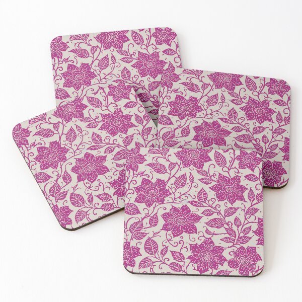 Item preview, Boho Floral Pattern Pink designed and sold by tonymagnerart.