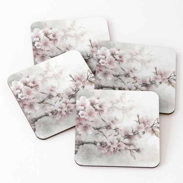 Item preview, Vintage Bloom: Watercolor Painting of Cherry Blossom Tree Branch in Spring designed and sold by Sergey Sedunov.