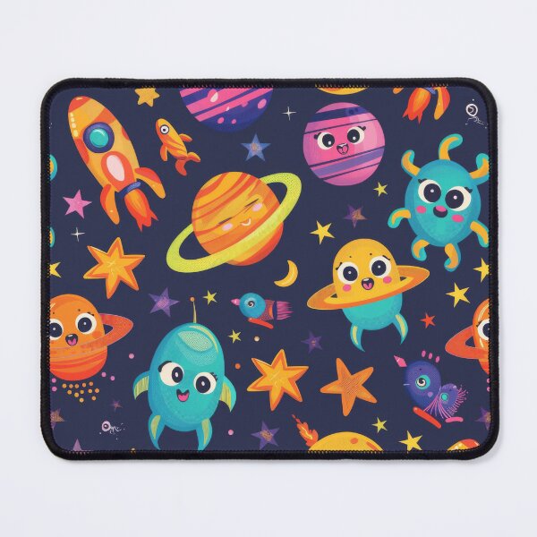 Item preview, Colorful Cartoon Space Pattern for Children designed and sold by ImagineCorner.