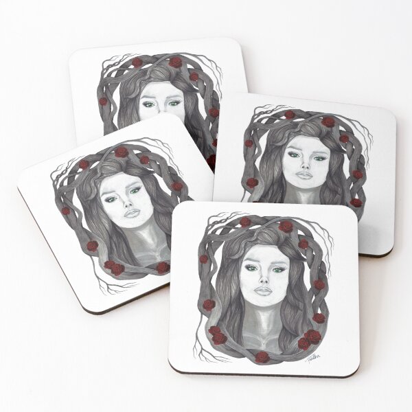 Item preview, Featured Beauty - Mixed Media Marker Portrait designed and sold by BewitchingWoods.