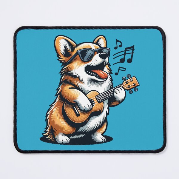 Item preview, Dog Playing Guitar Singing Welsh Corgi Funny Corgi Grandma designed and sold by d247.