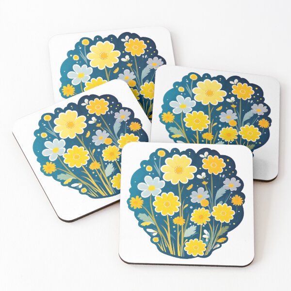 Item preview, Yellow Cosmos Flower Floral Delight Collection designed and sold by SinghVillasra.