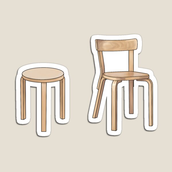 Item preview, Viipuri Library Stool and Chair  designed and sold by AshlynSasser.
