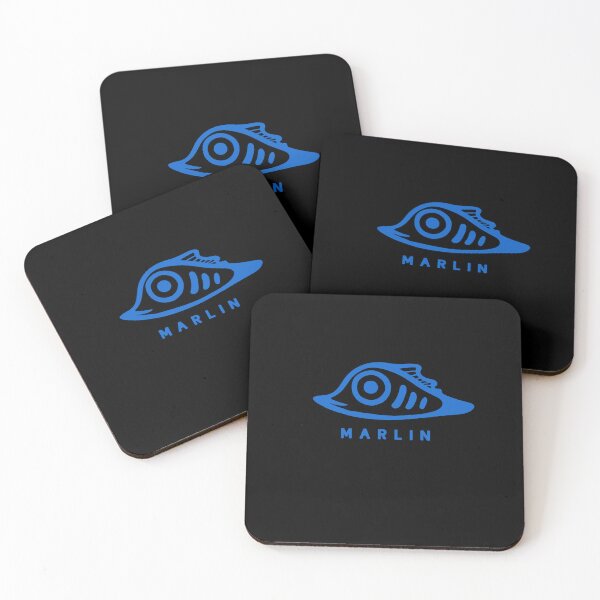 Item preview, Art of a very small and cute marlin fish. Minimal style in blue ink designed and sold by martodesign.