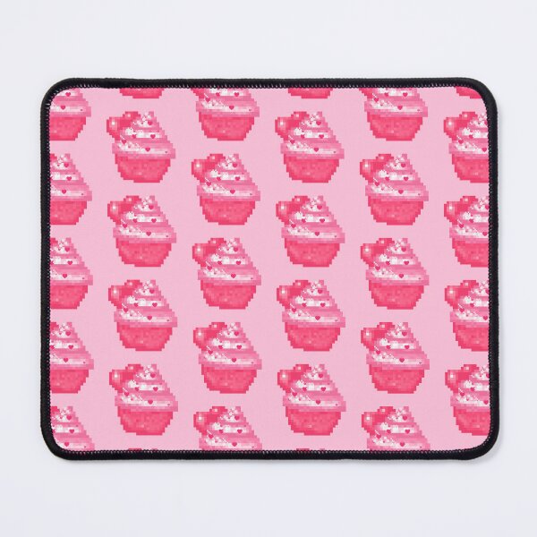 Item preview, Pixel Art Cupcake Kawaii Pink heart Valentines Pixelart designed and sold by ediebitty.