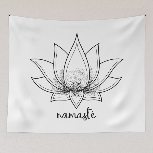 Item preview, Namasté lotus flower, symbol of purity, resilience designed and sold by Audrey Janvier | AJD.