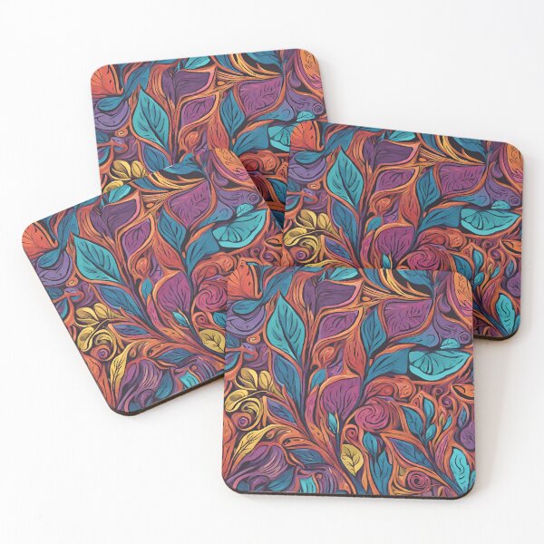 Item preview, Multicolored abstract leaves. designed and sold by KrisDry.