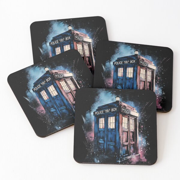 Item preview, Watercolor Police Phone Box designed and sold by NianderQuinn.