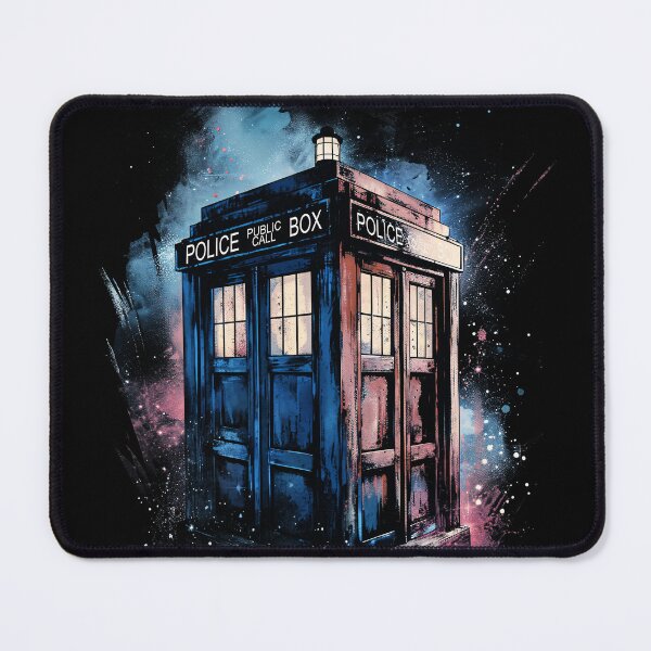 Item preview, Watercolor Police Phone Box designed and sold by NianderQuinn.