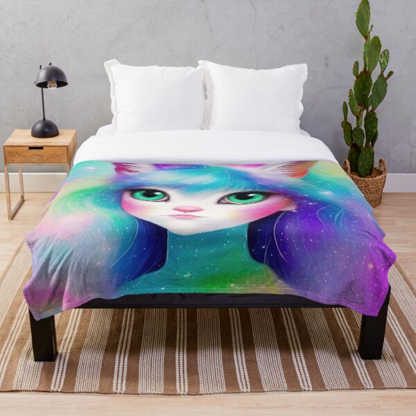 Item preview, Cat Girl Rainbow, kids, baby, fun, cool, cute, dream, designed and sold by Cyber Kids.