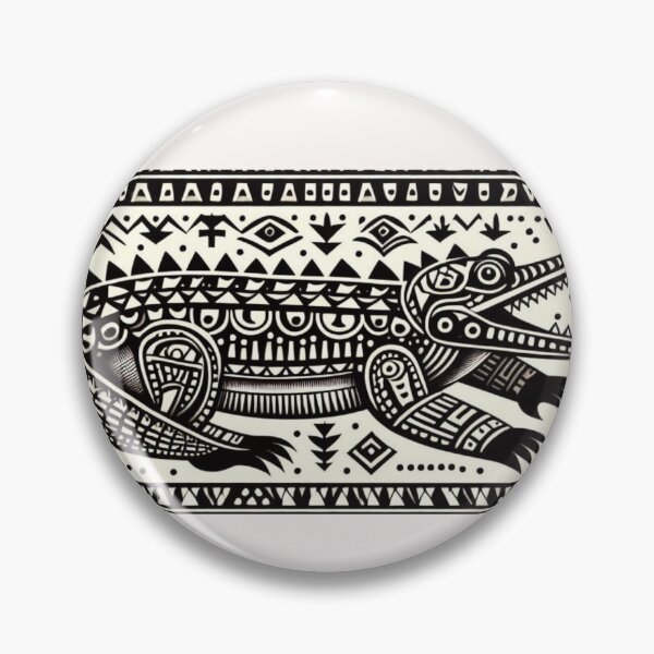 Item preview,   Pattern ; Crocodile Tribal Print  designed and sold by PatternInArt.