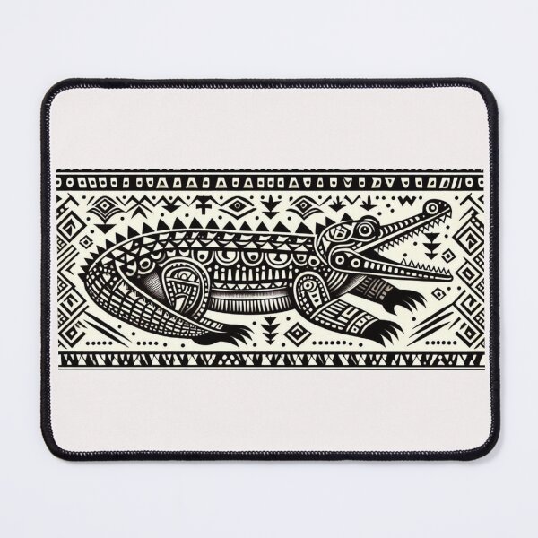 Item preview, Pattern ; Crocodile Tribal Print designed and sold by PatternInArt.