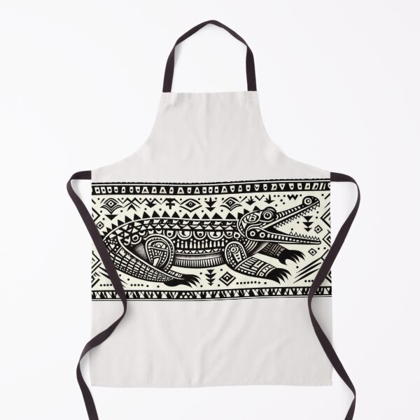 Item preview, Pattern ; Crocodile Tribal Print designed and sold by PatternInArt.