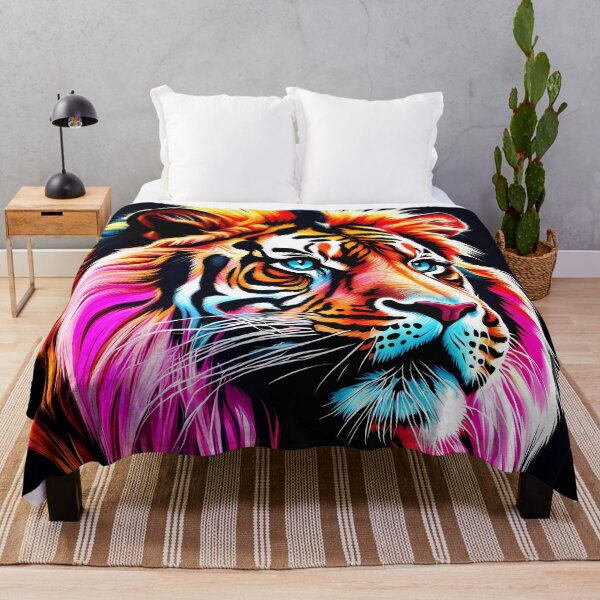 Item preview, Orange and Pink Tiger, Ai Generated Art  designed and sold by ACC .