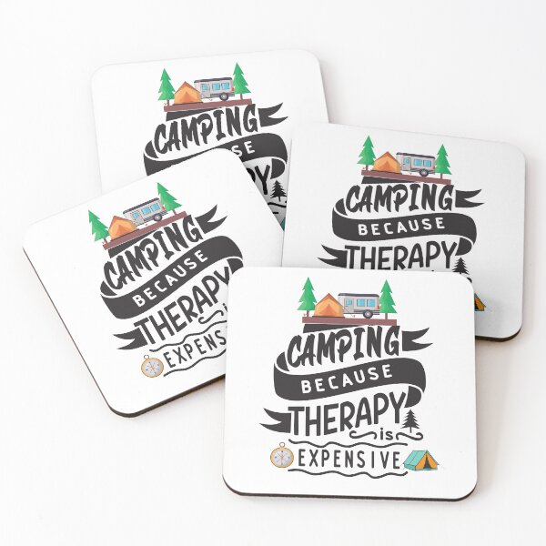 Item preview, Camping because therapy is expensive designed and sold by Pathfinderhaven.