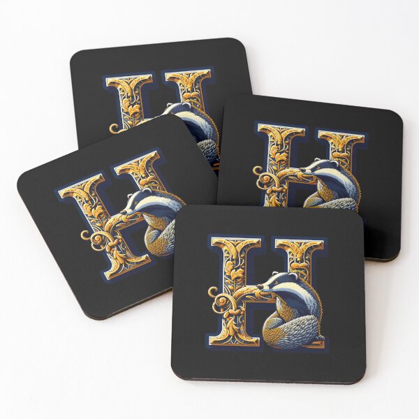 Item preview, Badger and the letter H - Fantasy designed and sold by Fenay Designs.