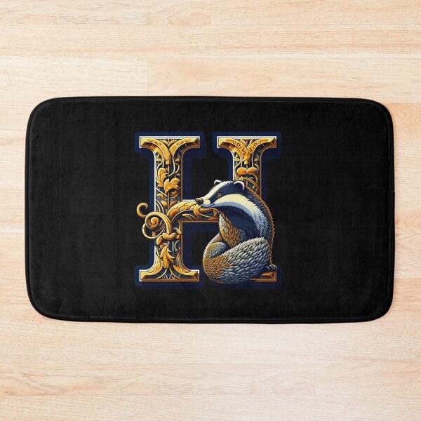 Item preview, Badger and the letter H - Fantasy designed and sold by Fenay Designs.