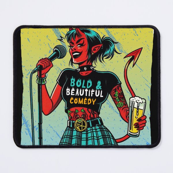 Item preview, Heckle Mic Devil Girl (no words) Graphic designed and sold by boldbeautiful1.