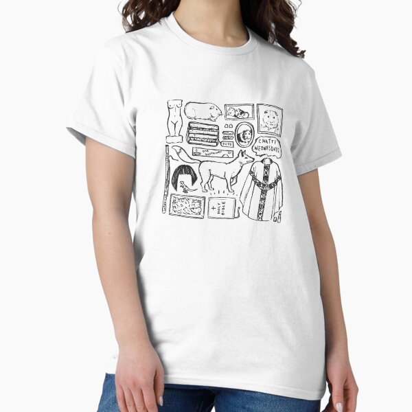 Item preview, FLEABAG illustration black and white designed and sold by flatlaydesign.