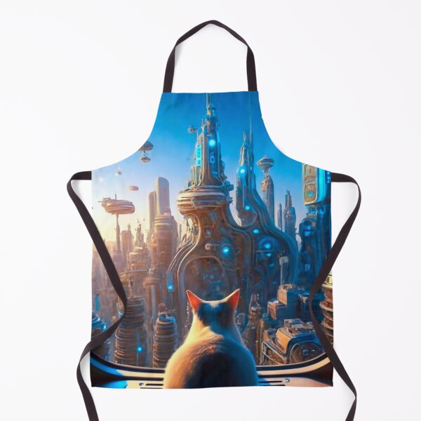 Item preview, Cat in a futuristic city designed and sold by M-Y-A-R-T-.