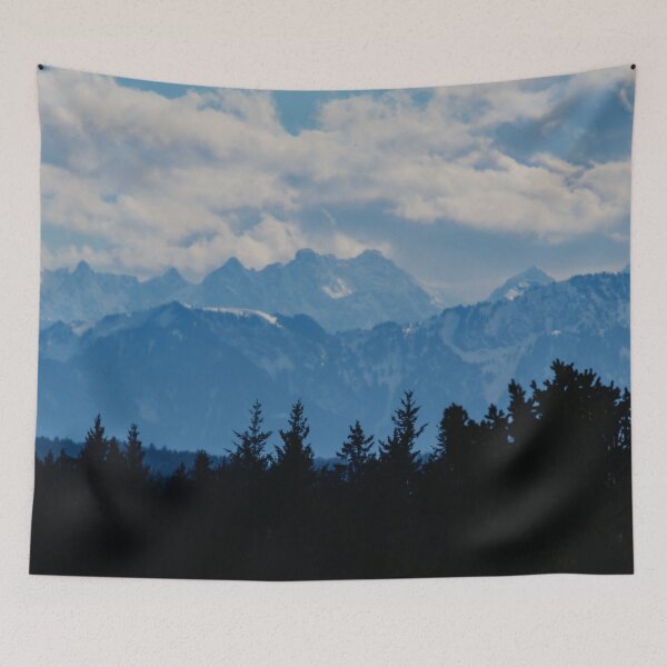 Item preview, Dark Trees Blue Mountains View #1 #cabin #decor #wall #art designed and sold by Anita's & Bella's Art.