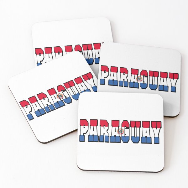 Item preview, Paraguay Country Flag Typography designed and sold by TravelWish.
