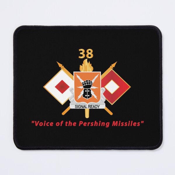 Item preview, Army - 38th Signal Battalion - DUI - w BN Number - Sig Br  - Voice of the Pershing Missiles - No Txt X 300 designed and sold by Military Insignia Products.