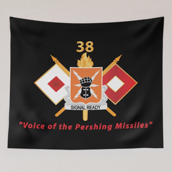 Item preview, Army - 38th Signal Battalion - DUI - w BN Number - Sig Br  - Voice of the Pershing Missiles - No Txt X 300 designed and sold by Military Insignia Products.