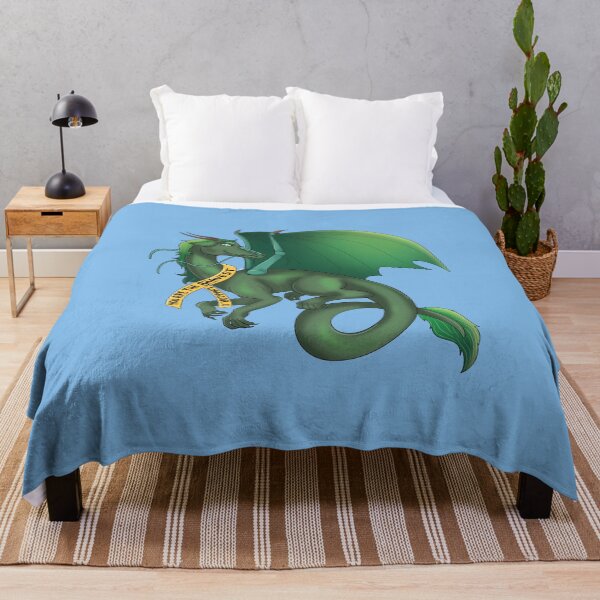 Item preview, FGP Dragon for Pediatric Cancer w/ Blue Color designed and sold by MYS-Stickers.
