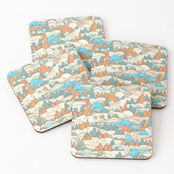 Item preview, Versatile Watercolor Landscape Pattern designed and sold by NegarinFashions.