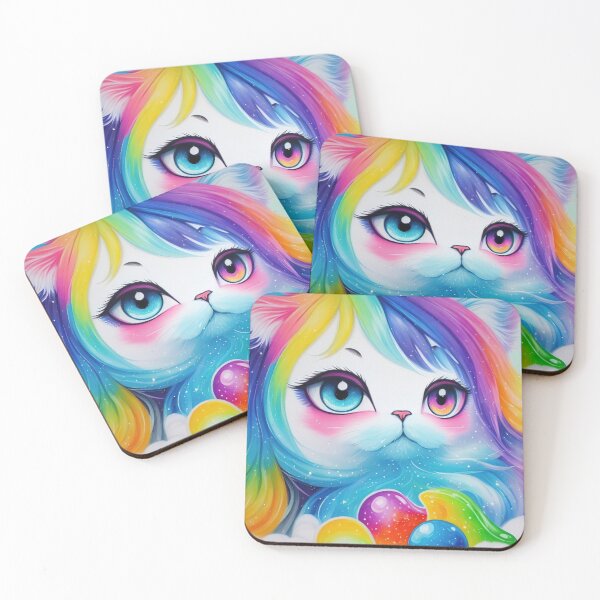 Item preview, Cat Girl Rainbow, kids, baby, fun, cool, cute, dream, pink designed and sold by Cyber Kids.