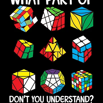 Imagen de la obra What Part Of Cubing Don't You Understand Speed Cuber Gear de DynamicDesign
