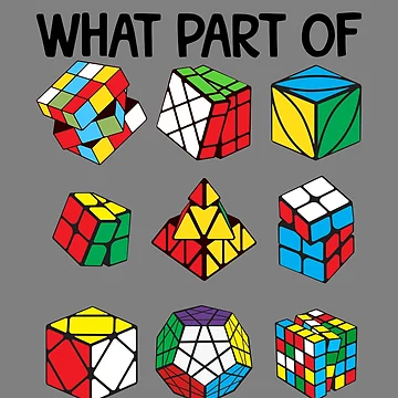 Imagen de la obra What Part Of Cubing Don't You Understand Speed Cuber Gear de DynamicDesign