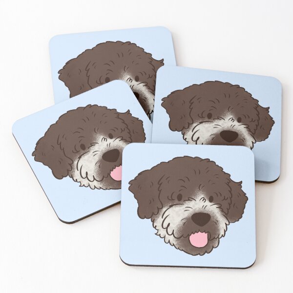 Item preview, lagotto romagnolo dog face art designed and sold by Yaragold.