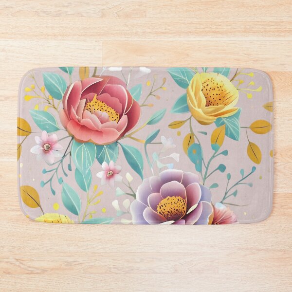 Item preview, pretty vector seamless flower patternpink designed and sold by brokenpones.