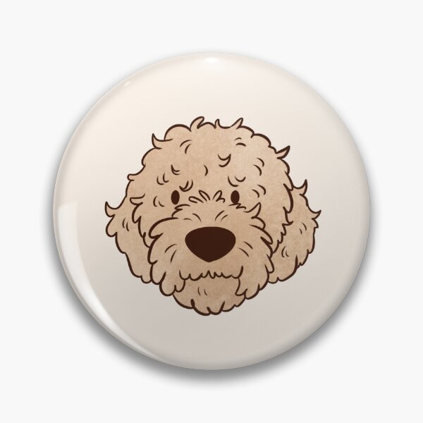 Item preview, lagotto romagnolo dog face illustration  designed and sold by Yaragold.