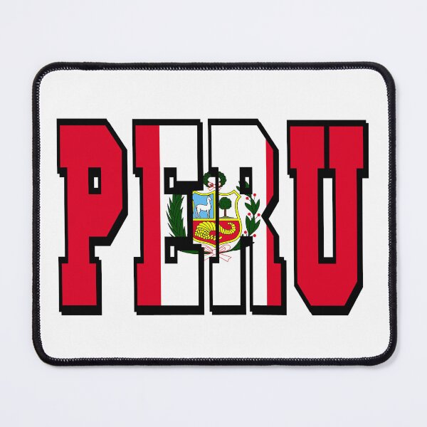 Item preview, Peru Country Flag Typography designed and sold by TravelWish.