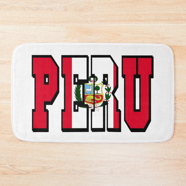 Item preview, Peru Country Flag Typography designed and sold by TravelWish.