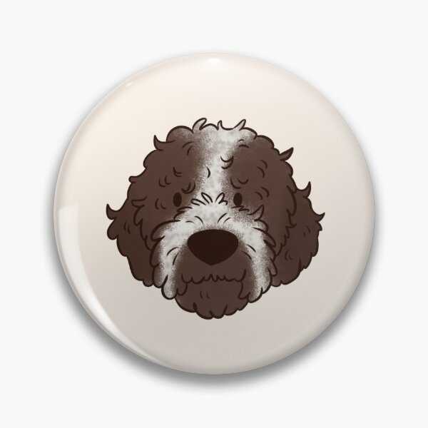 Item preview, lagotto romagnolo dog face illustration  designed and sold by Yaragold.